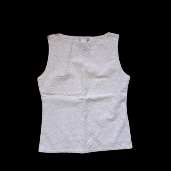 White Lace Top Size XL but Fits Size Large - Picture 1 of 4